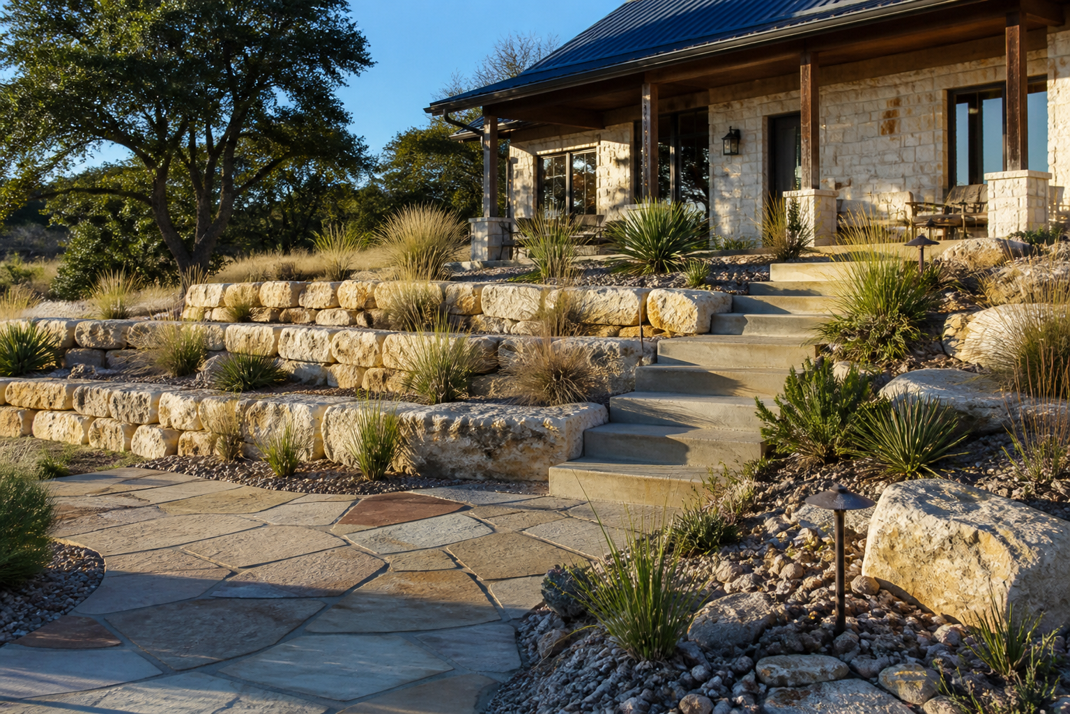 Masonry, landscaping, and construction in Bertram, Texas