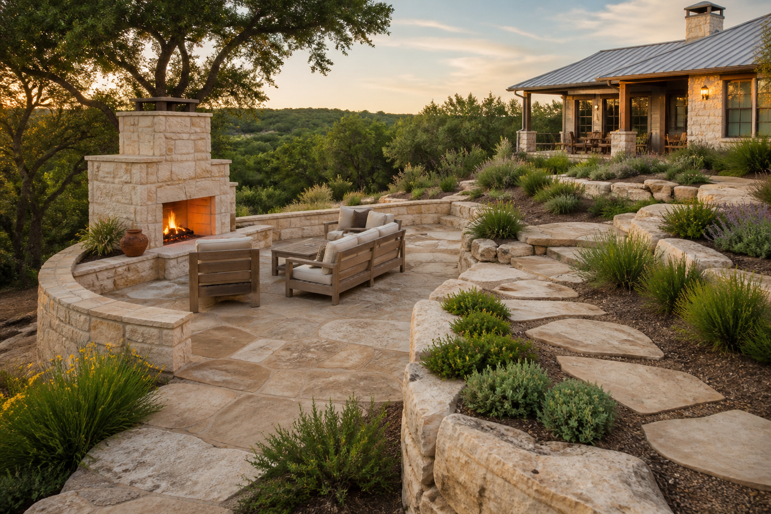 Masonry, landscaping, and construction in Blanco, Texas