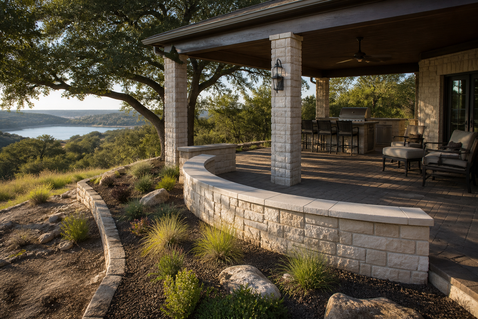 Masonry, landscaping, and construction in Meadowlakes, Texas