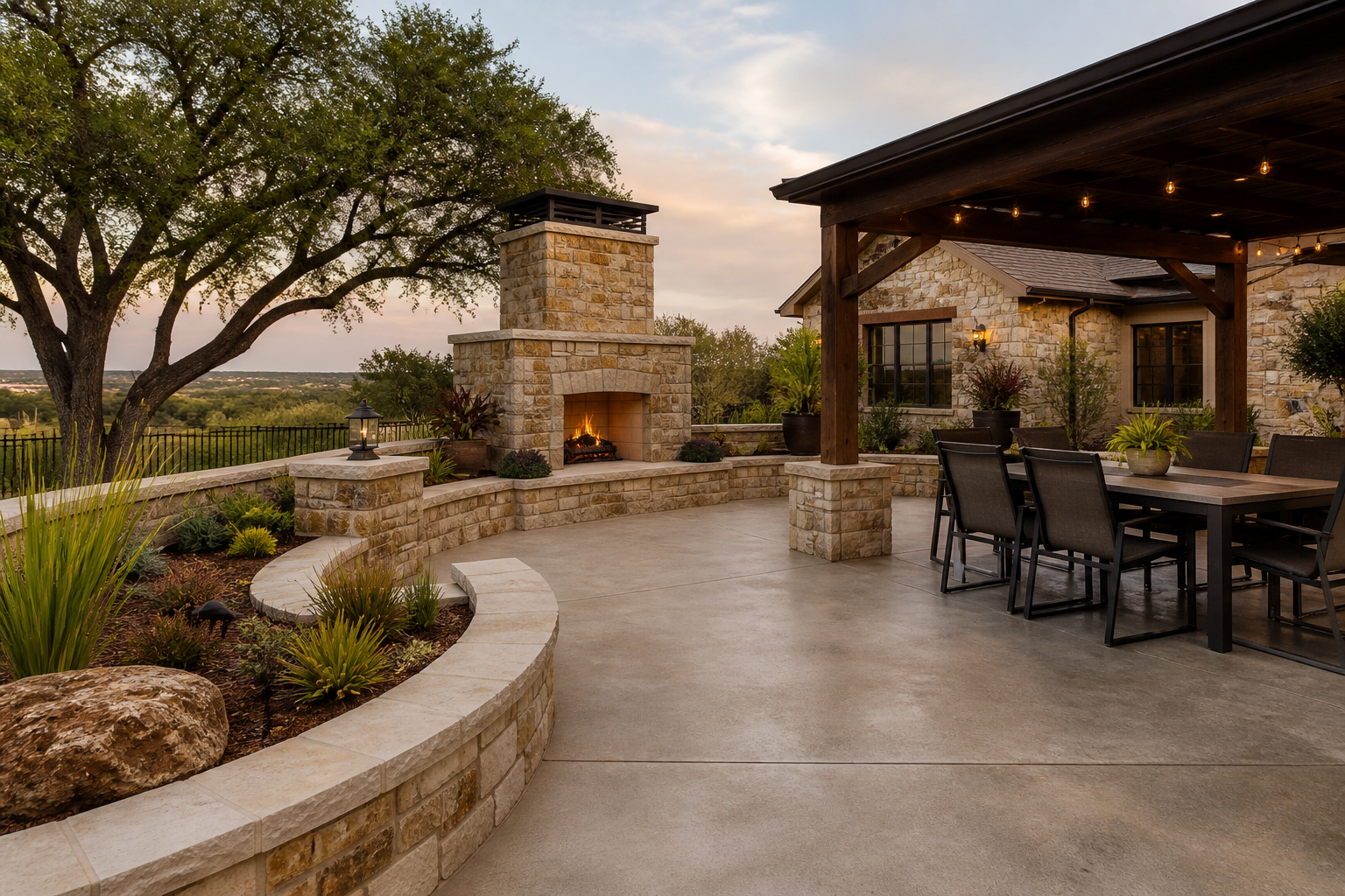 Masonry, landscaping, and construction in Mountain City, Texas