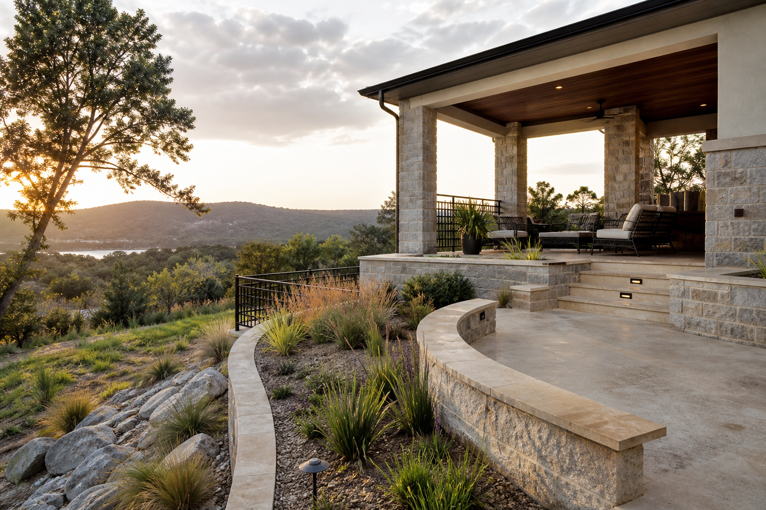 Masonry, landscaping, and construction in The Hills, Texas
