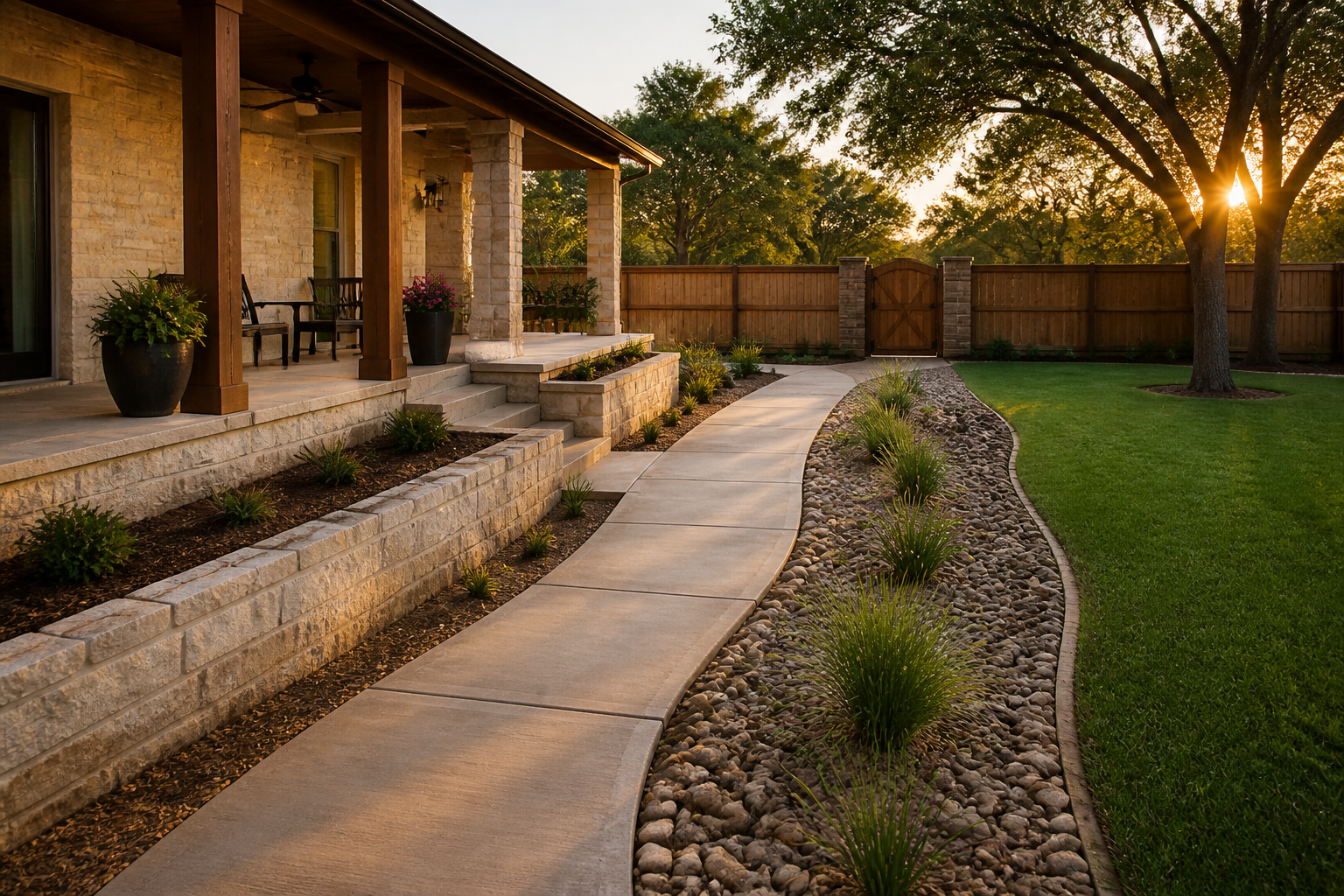 Masonry, landscaping, and construction in Uhland, Texas